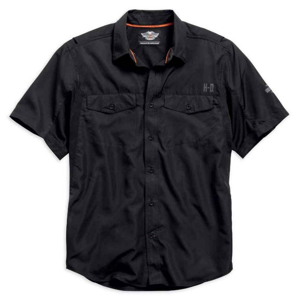 New W/Tags Harley-Davidson® Men's Stay Cool Performance S/S Button Shirt